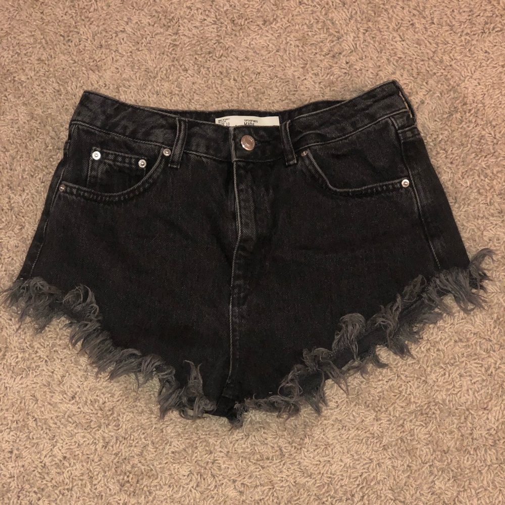 KIRI Black Denim Shorts